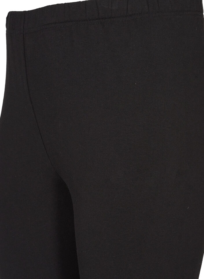 Puuvillaiset leggingsit vuorella , Musta, Packshot image number 3