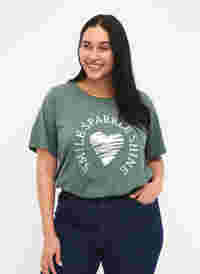 FLASH - T-paita kuvalla, Balsam Green, Model