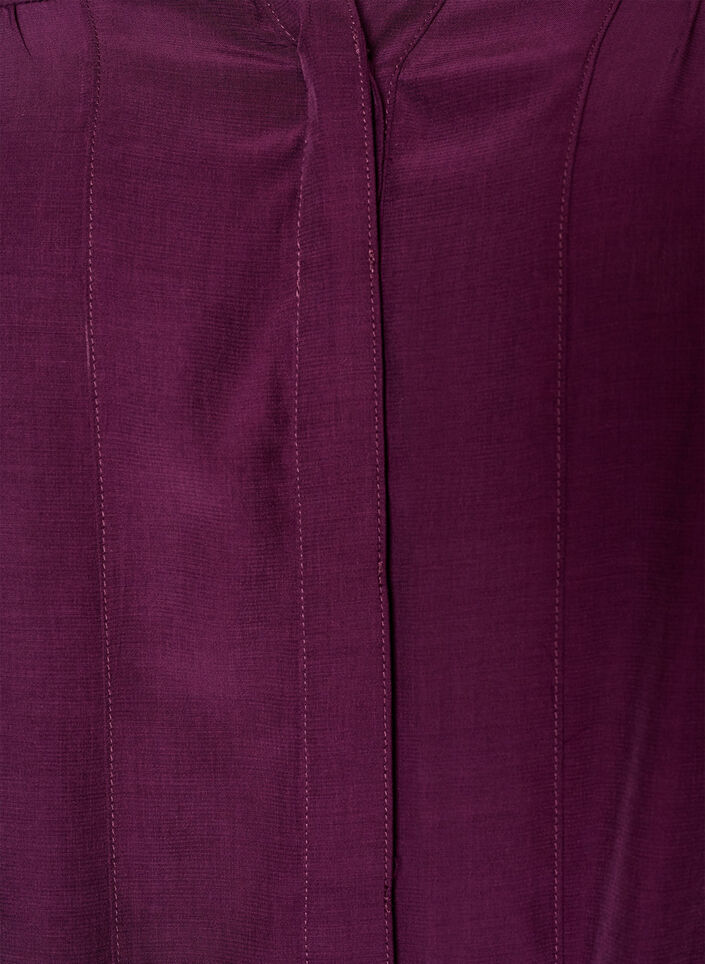 Pusero r&ouml;yhel&ouml;kauluksella ja rypytyksell&auml;, Violetti, Packshot image number 2