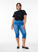 Korkeavy&ouml;t&auml;r&ouml;iset Amy-farkkucaprit super slim fit, Sininen, Model image number 0