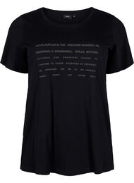T-paita, jossa on tekstiä, Black W. Black