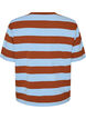 Ylisuuri T-paita raidoilla ja 1/2-hihoilla, Sininen, Packshot image number 1