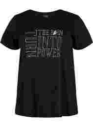 T-paita printillä treeniin , Black w. turn