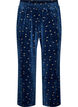 Velour-pyjama housut kokopainatuksella, Sininen, Packshot image number 0