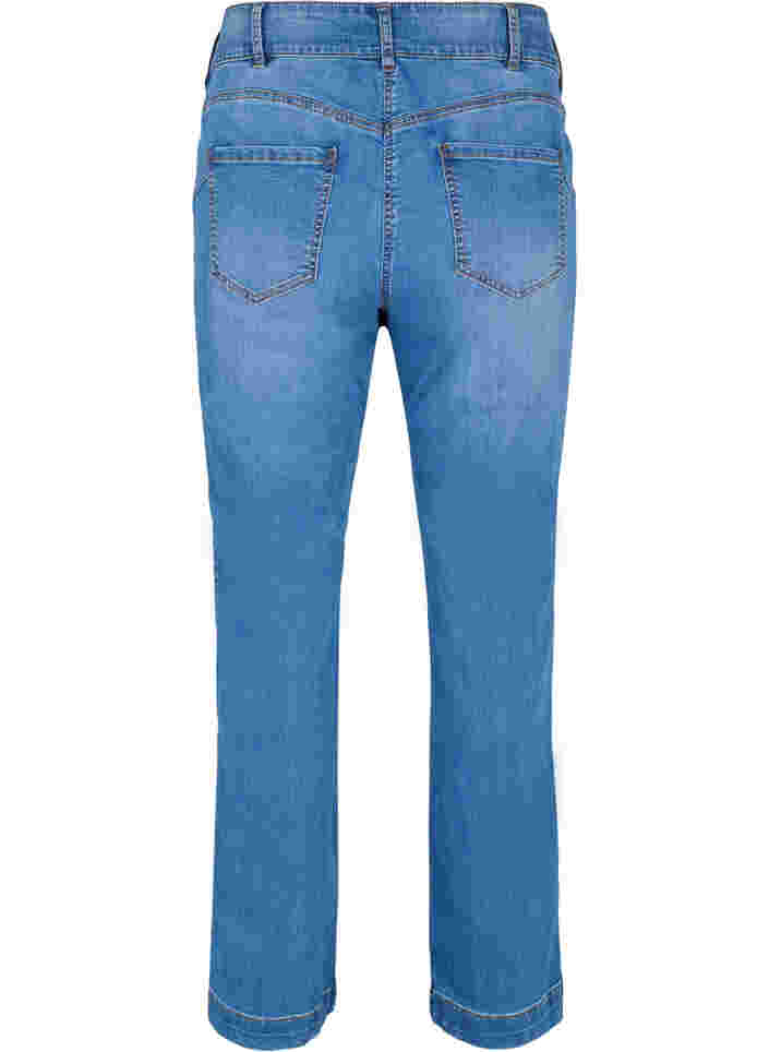Korkeavyötäröiset Ellen bootcut -farkut, Blue denim, Packshot image number 1