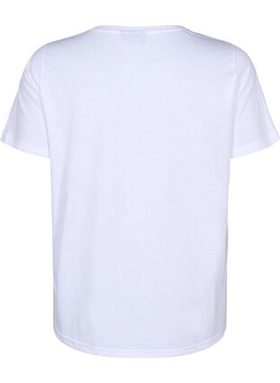 FLASH – kuviollinen t-paita, Bright White Love, Packshot image number 1