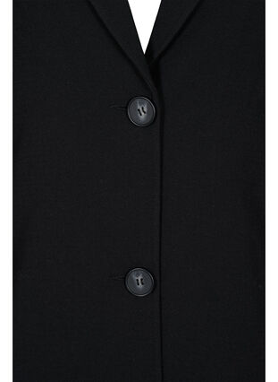 Klassinen takki nappikiinnityksellä, Black, Packshot image number 2