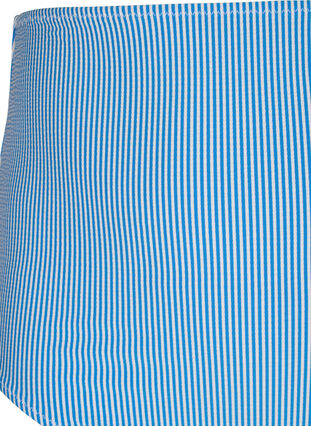 Raidallinen bikinin alaosa, jossa on erittäin korkea vyötärö, BlueWhite Stripe AOP, Packshot image number 2