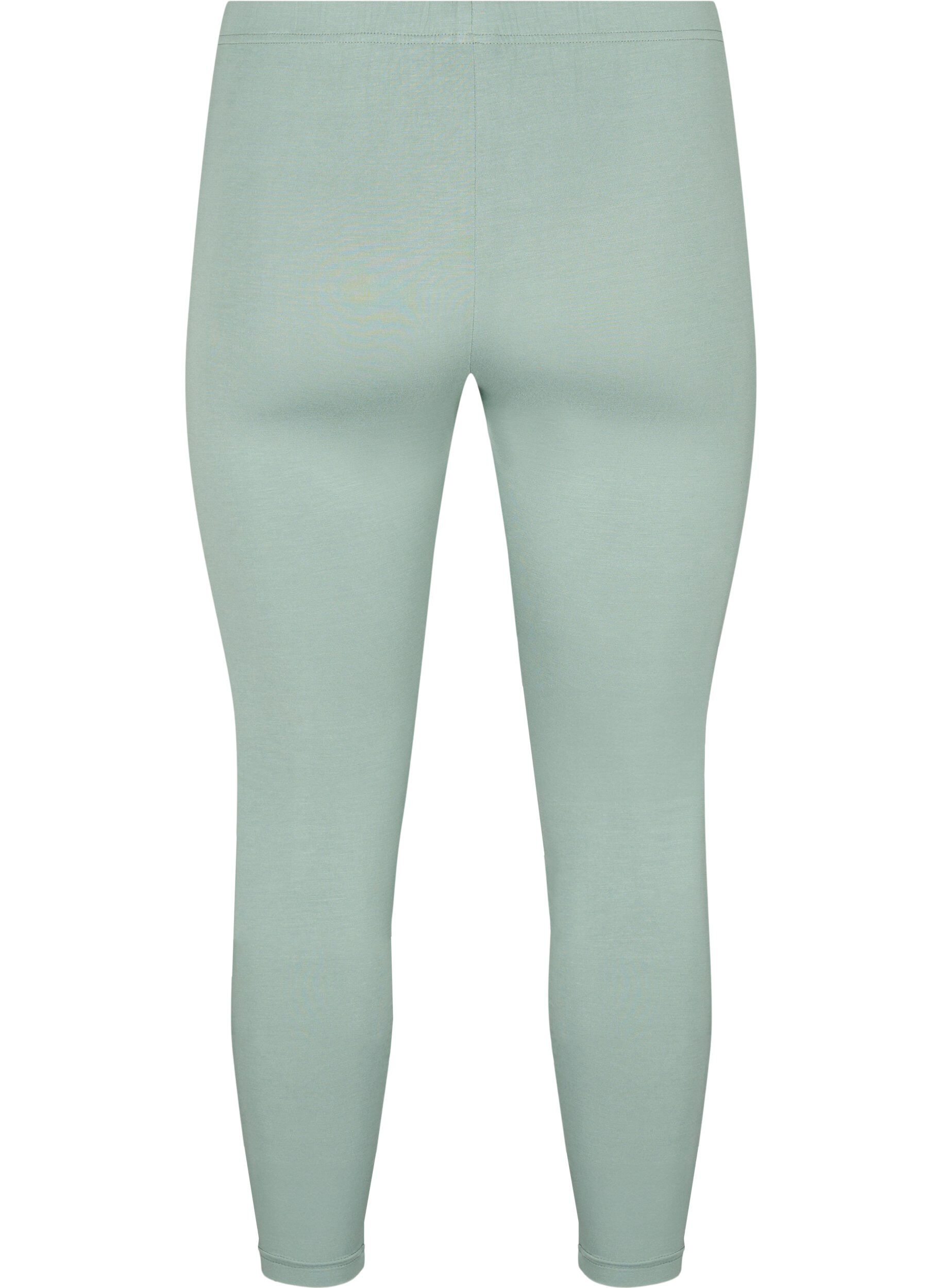 Zizzi Perusleggingssit viskoosista, Vihre&auml;, Packshot image number 1