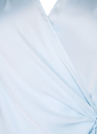 Satiininen kietaistava juhlapusero, Delicate Blue, Packshot image number 2