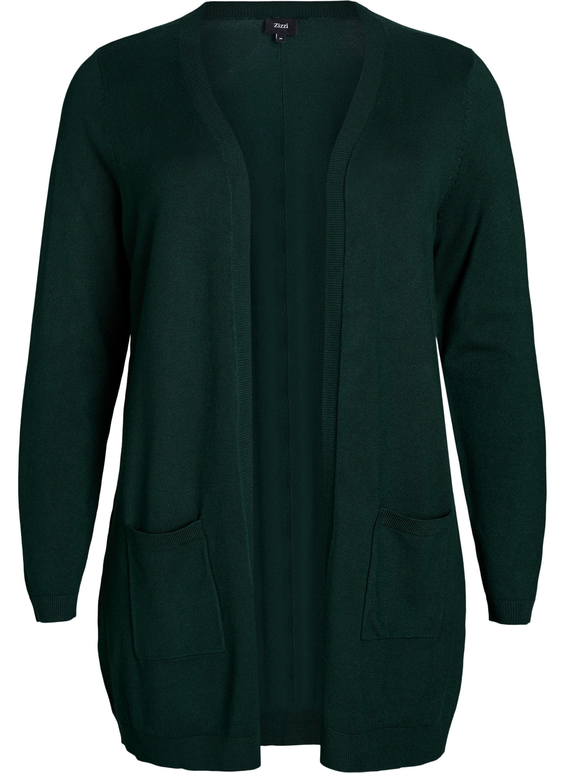 Pitk&auml; neuletakki viskoosisekoitteesta