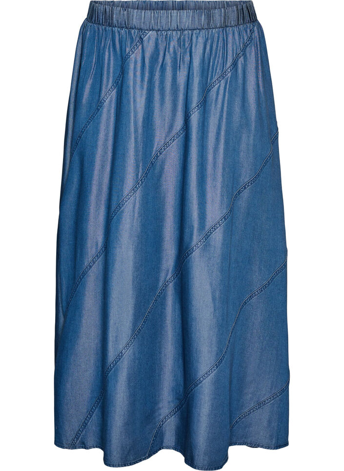 Denim-look maxi -hame TENCEL&trade; Lyocellista, Sininen, Packshot image number 0
