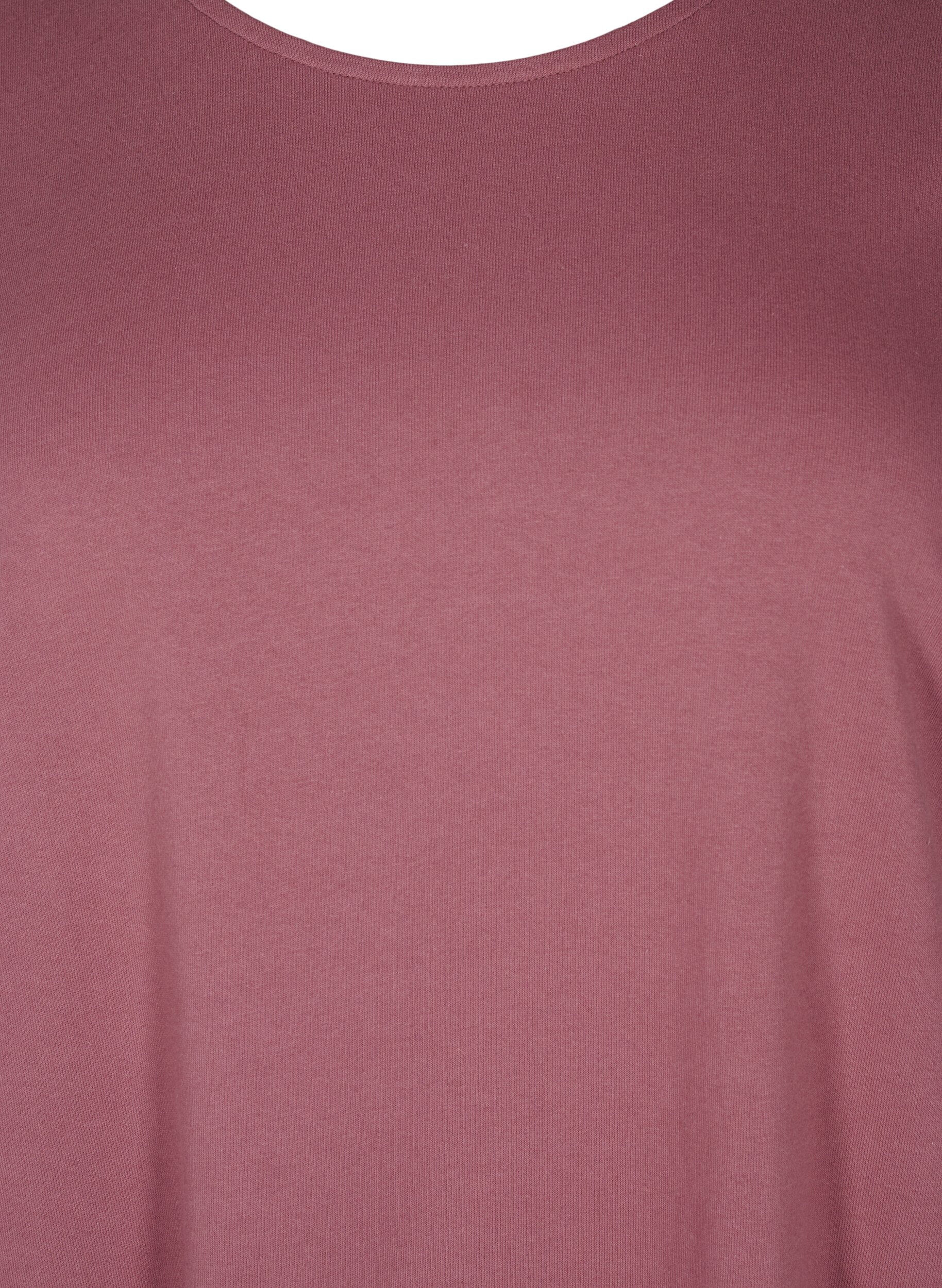 Zizzi Pallomainen puuvillamekko taskuilla, Vaaleanpunainen, Packshot image number 2