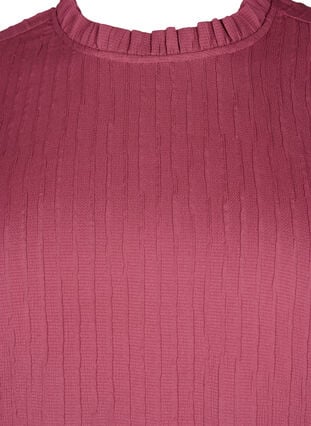 Rypytetty pusero, jossa on röyhelöitä ja pintakuvio, Dry Rose, Packshot image number 2