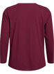 Perus jersey-paita, jossa pitk&auml;t hihat, Tumma Bordeaux, Packshot image number 1