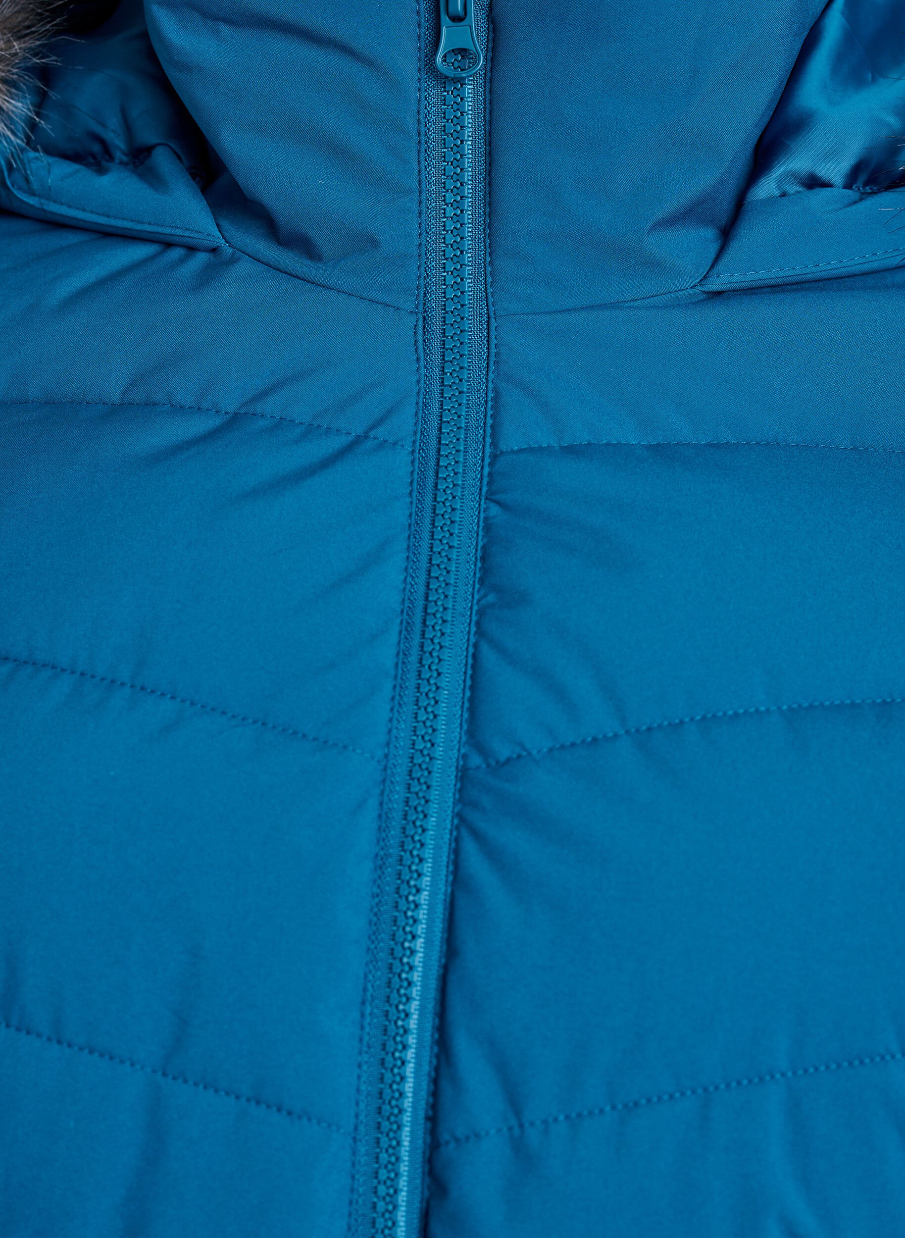 ZizziLyhyt toppatakki hupulla, Sininen, Packshot image number 2