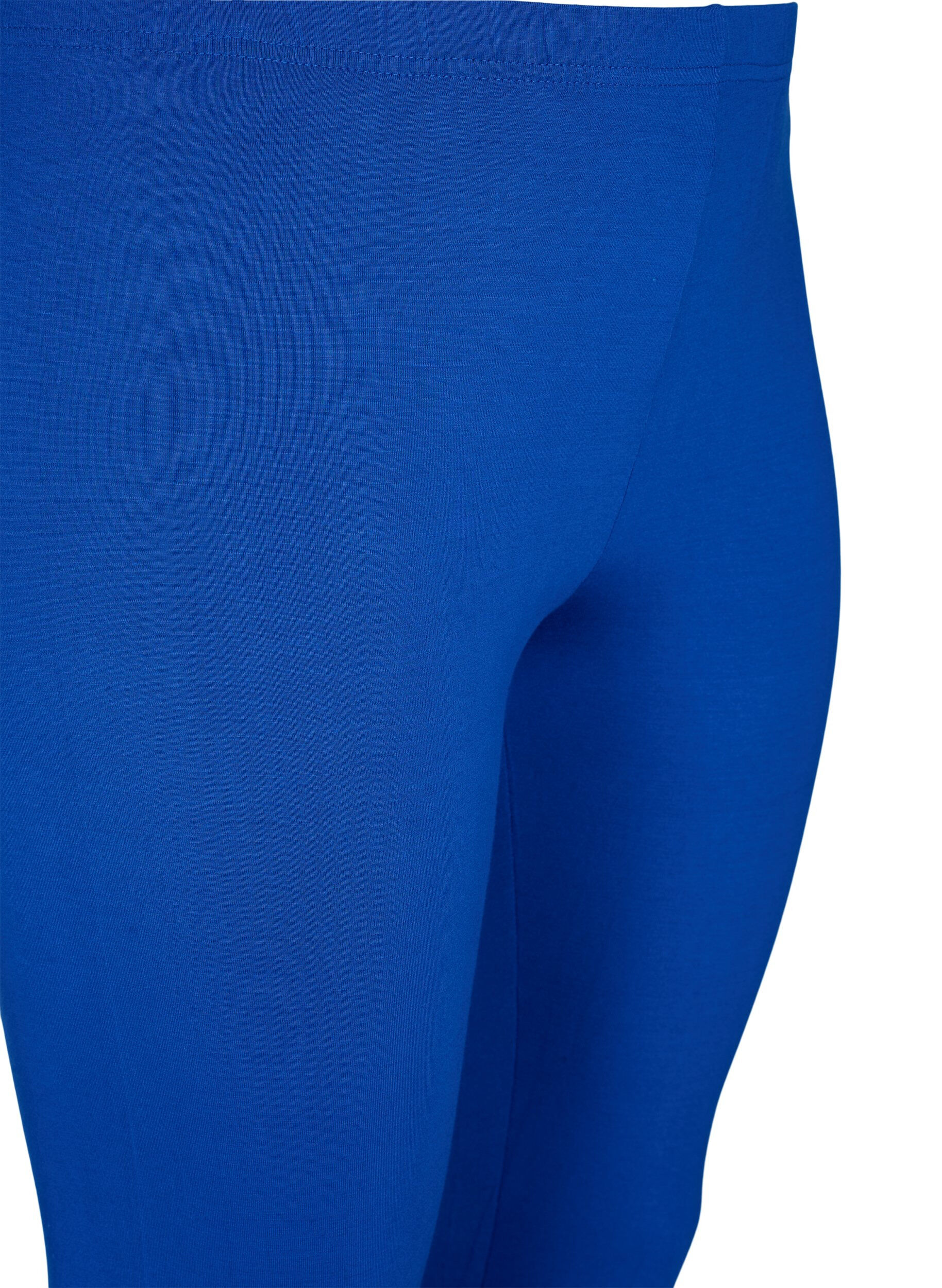 Zizzi3/4-pituiset viskoosileggingsit, Sininen, Packshot image number 2