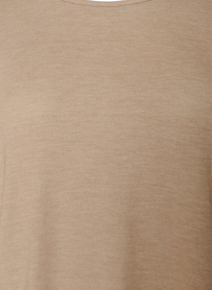 Jerseypusero 3/4-hihoilla, Beige, Packshot image number 2
