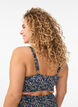 Kukallinen bikinien yl&auml;osa r&ouml;yhel&ouml;yksityiskohdilla, Sininen, Model image number 2