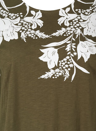 T-paita printillä, Ivy green w. White, Packshot image number 2