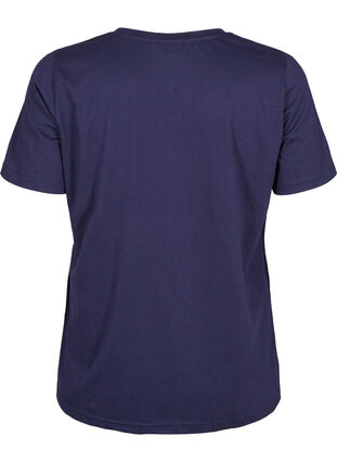 FLASH – kuviollinen t-paita, Navy Blazer Wave , Packshot image number 1