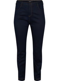 Slim fit Emily-farkut normaalilla vy&ouml;t&auml;r&ouml;ll&auml;, Sininen