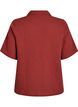 Lyhythihainen paita puuvillamusliinia, Punainen, Packshot image number 1