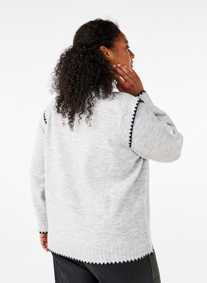 Neulepusero kontrastiompeleilla, LGM Black Edges, Model image number 1