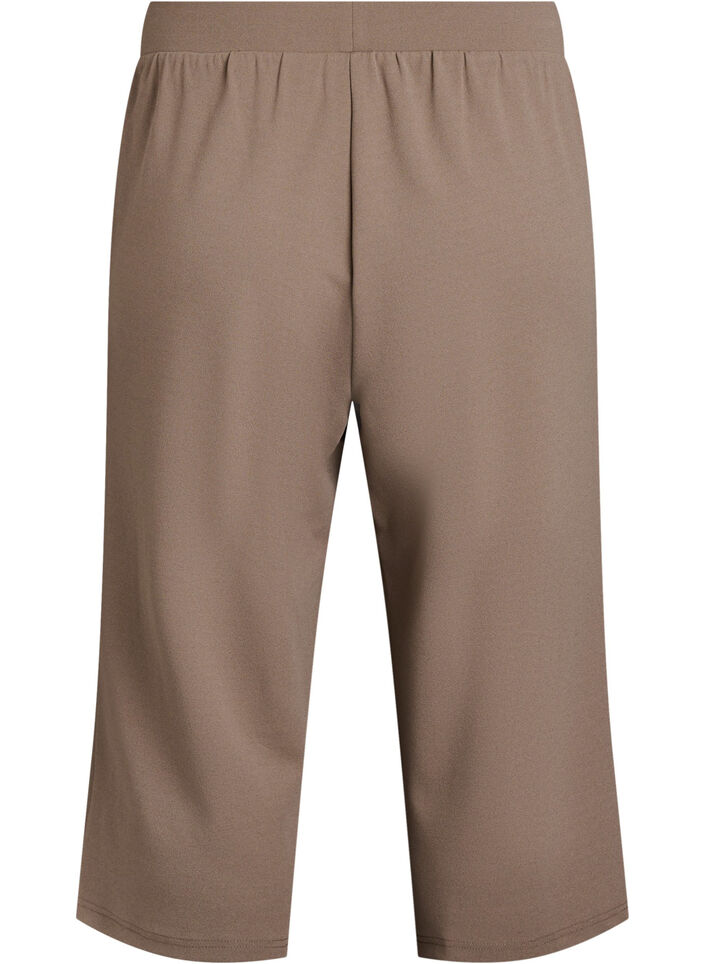 FLASH - Korkeavyötäröiset polvihousut rennolla istuvuudella, Ruskea, Packshot image number 1