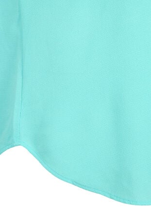 Pusero lyhyillä hihoilla ja pyöreällä pääntiellä, Turquoise, Packshot image number 3