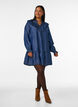Lyhyt farkkulook-mekko r&ouml;yhel&ouml;ill&auml;, Sininen, Model image number 1
