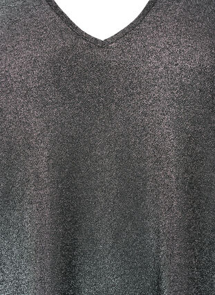 Glitteripusero 3/4-hihat, Black Silver , Packshot image number 2