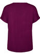 Perus V-p&auml;&auml;ntie T-paita viskoosista, Violetti, Packshot image number 1