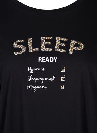 Väljä yö t-paita ekologisesta puuvillasta , Black Sleep, Packshot image number 2