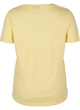 Lyhythihainen puuvillainen t-paita printillä , Pale Banana Shine, Packshot image number 1