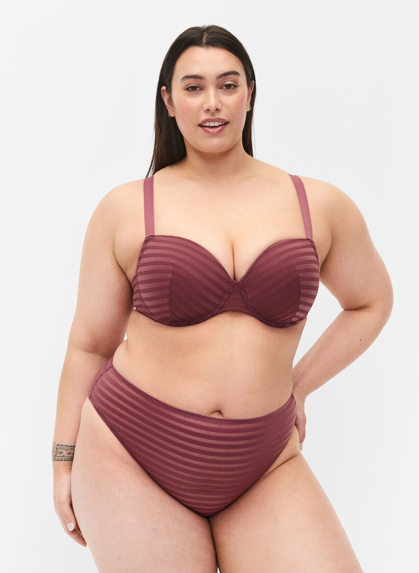 Raidalliset normaalivyötäröiset alushousut, Nocturne ASS, Model image number 0