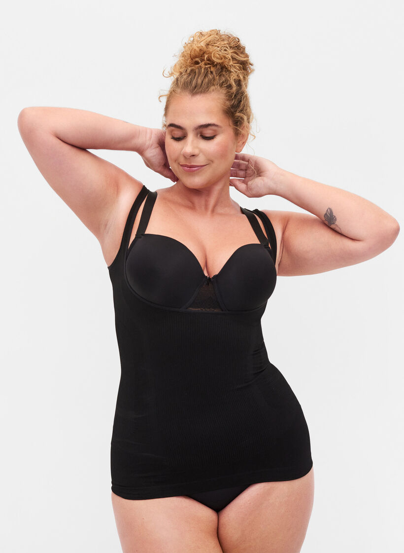 Shapewear-toppi, Musta, Model image number 0
