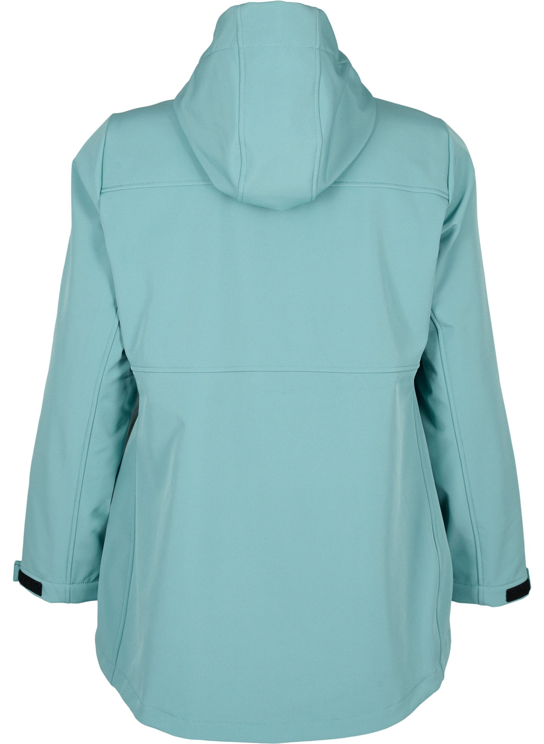 Zizzi Lyhyt softshell-takki, jossa on taskut, Arctic, Packshot image number 1