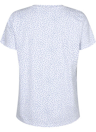 Puuvillainen T-paita pilkuilla ja v-pääntiellä, B.White/S.T.W Dot, Packshot image number 1
