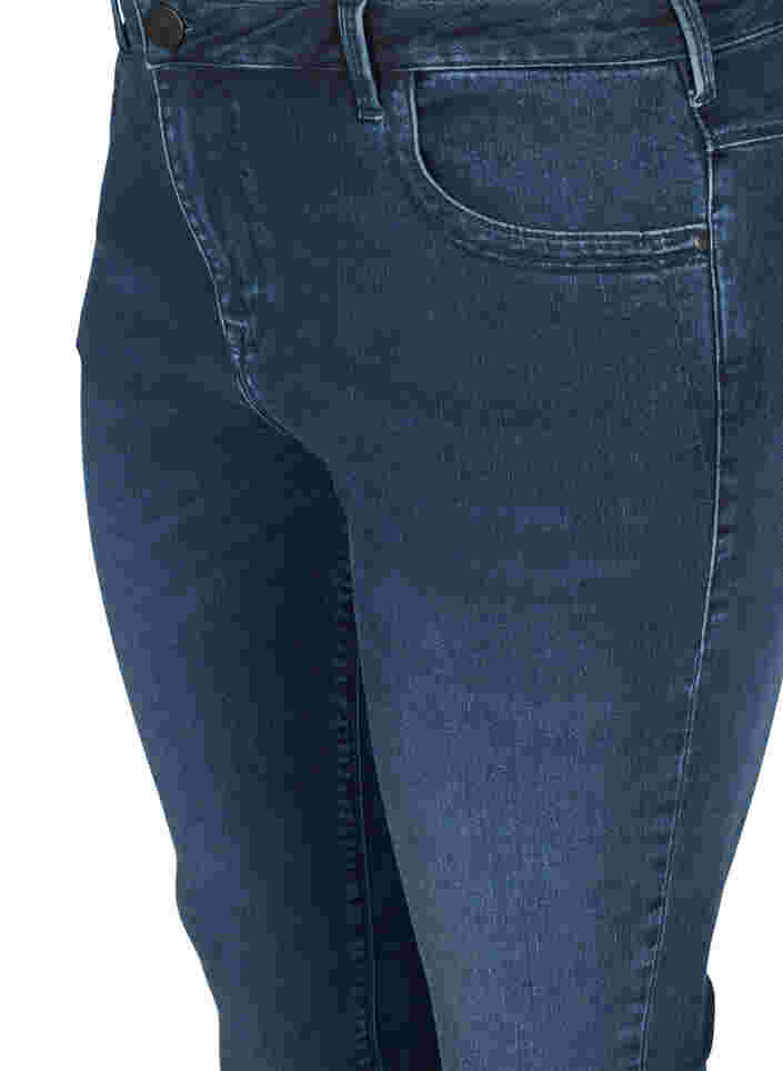 Super slim Amy-farkut korkealla vyötäröllä, Dark blue, Packshot image number 2