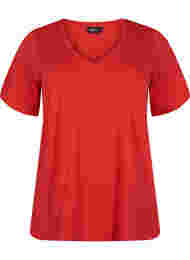 FLASH - T-paita v-pääntiellä, High Risk Red