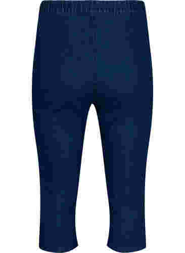 FLASH - Korkeavyötäröiset farkkucaprit slim fit -mallissa, Blue denim, Packshot image number 1