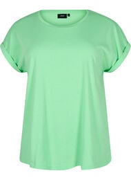 Lyhythihainen t-paita puuvillasekoitteesta, Vihre&auml;