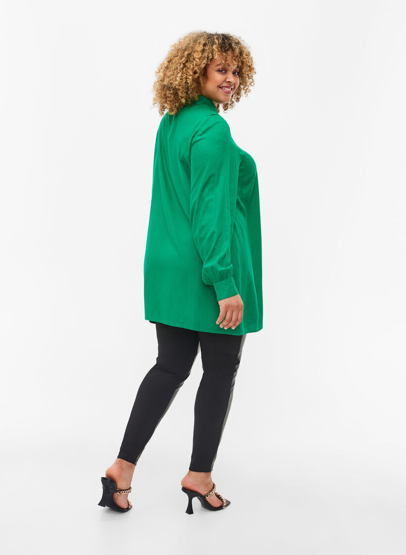 Tekonahkaiset leggingsit, Black, Model image number 1