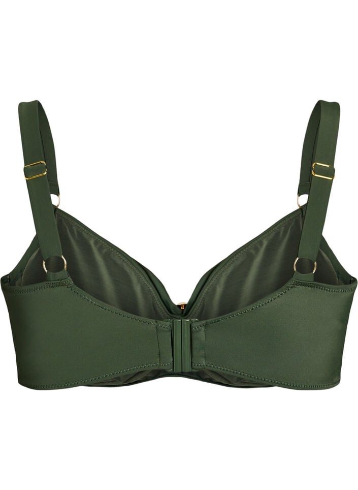 Bikiniliivit kaarituella ja kullanv&auml;risell&auml; yksityiskohdalla, Vihre&auml;, Packshot