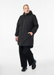Kevyt topattu parka hupulla, Musta, Model image number 1