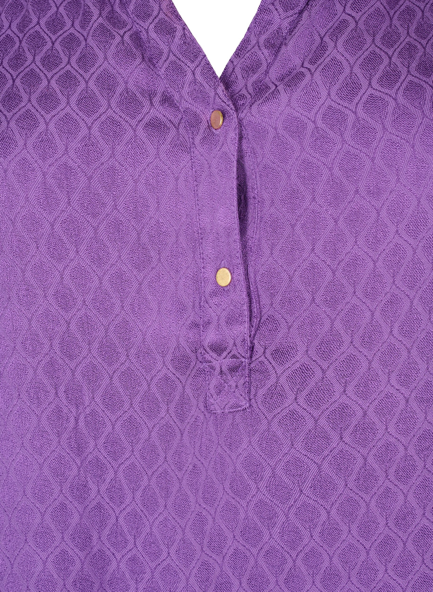 Zizzi Viskoositunika, Lavender Violet, Packshot image number 2