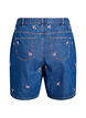 Kirjailut denimshortsit, Sininen, Packshot image number 1