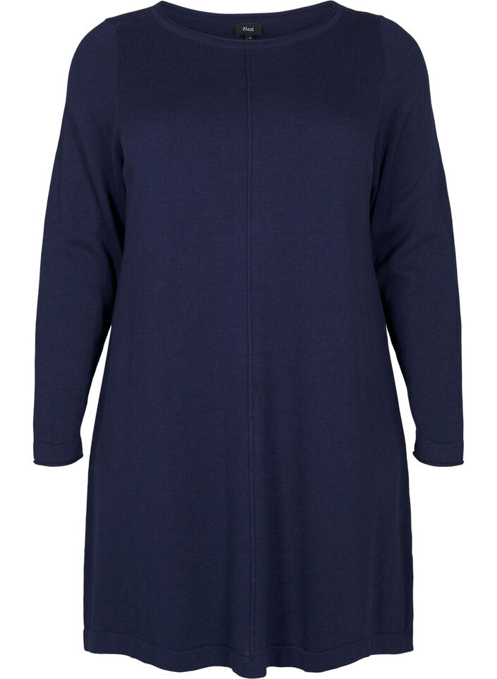 Neulemekko puuvillaviskoosisekoitteesta, Sininen, Packshot image number 0