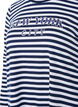 Raidallinen pusero printillä, White w.Navy Stripe, Packshot image number 2